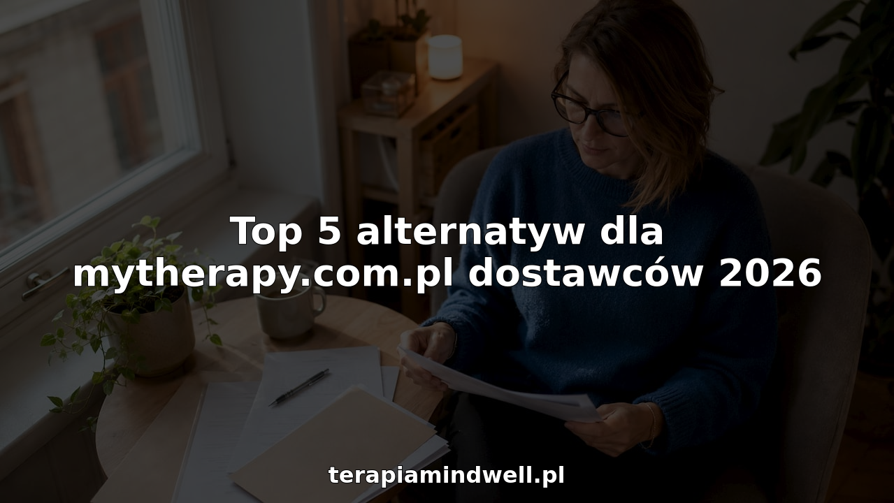 Psychoterapeuta przegląda dokumentację pacjenta w swoim gabinecie.